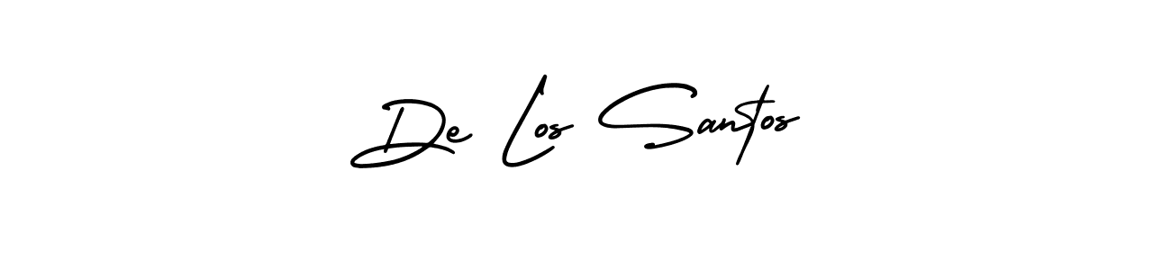 Also You can easily find your signature by using the search form. We will create De Los Santos name handwritten signature images for you free of cost using AmerikaSignatureDemo-Regular sign style. De Los Santos signature style 3 images and pictures png