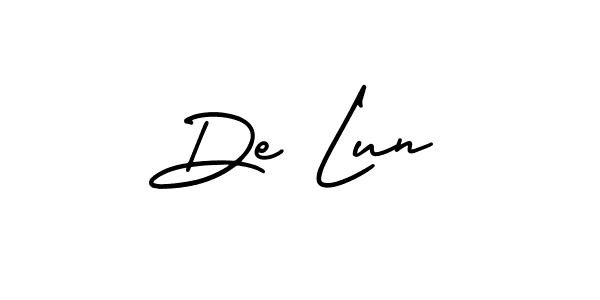 Make a beautiful signature design for name De Lun. Use this online signature maker to create a handwritten signature for free. De Lun signature style 3 images and pictures png