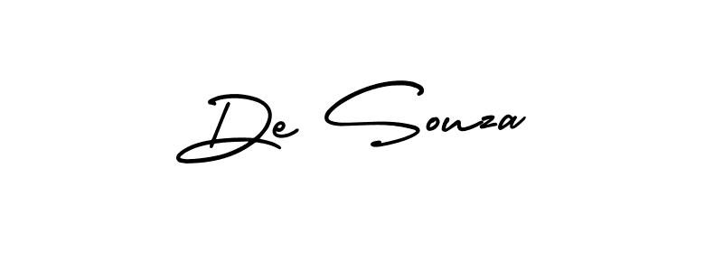 It looks lik you need a new signature style for name De Souza. Design unique handwritten (AmerikaSignatureDemo-Regular) signature with our free signature maker in just a few clicks. De Souza signature style 3 images and pictures png