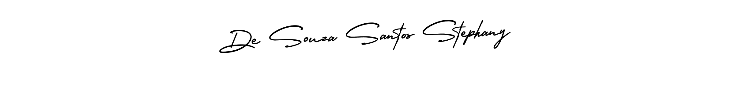 This is the best signature style for the De Souza Santos Stephany name. Also you like these signature font (AmerikaSignatureDemo-Regular). Mix name signature. De Souza Santos Stephany signature style 3 images and pictures png