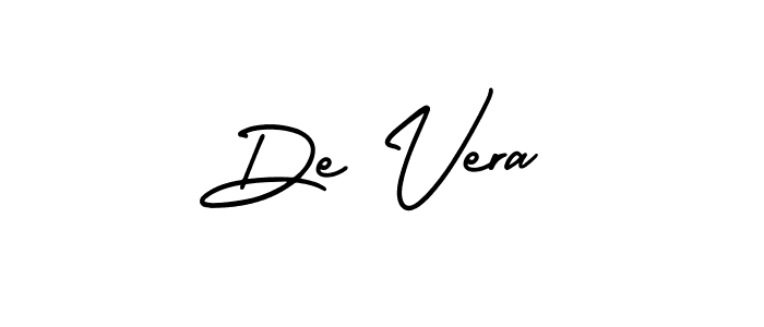 Create a beautiful signature design for name De Vera. With this signature (AmerikaSignatureDemo-Regular) fonts, you can make a handwritten signature for free. De Vera signature style 3 images and pictures png