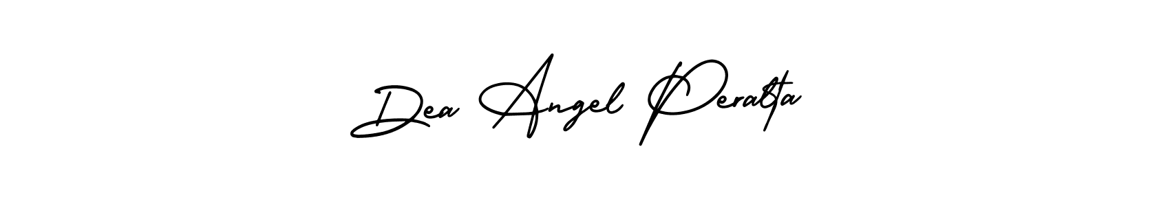 How to make Dea Angel Peralta name signature. Use AmerikaSignatureDemo-Regular style for creating short signs online. This is the latest handwritten sign. Dea Angel Peralta signature style 3 images and pictures png