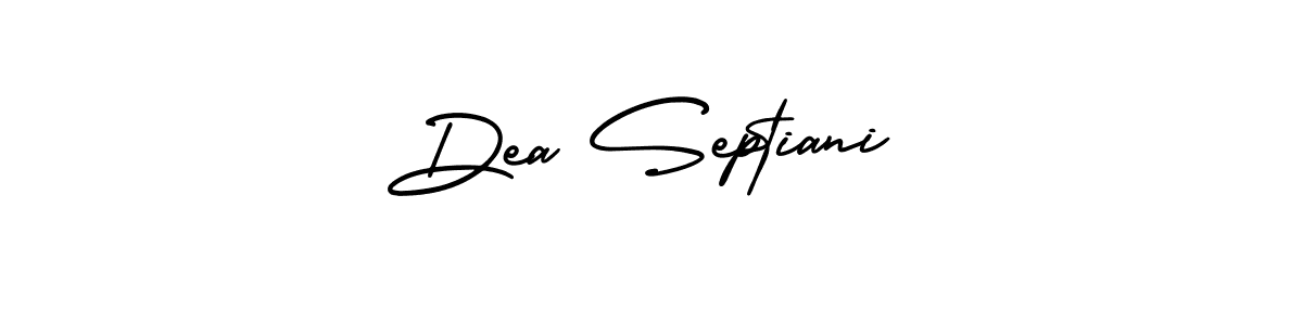 Design your own signature with our free online signature maker. With this signature software, you can create a handwritten (AmerikaSignatureDemo-Regular) signature for name Dea Septiani. Dea Septiani signature style 3 images and pictures png