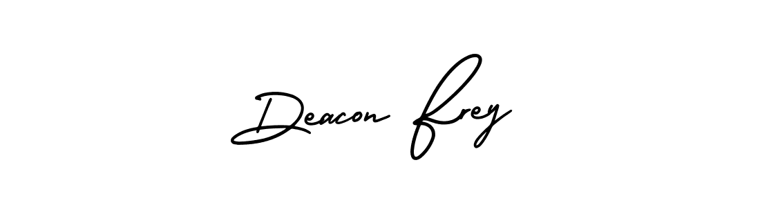 Design your own signature with our free online signature maker. With this signature software, you can create a handwritten (AmerikaSignatureDemo-Regular) signature for name Deacon Frey. Deacon Frey signature style 3 images and pictures png