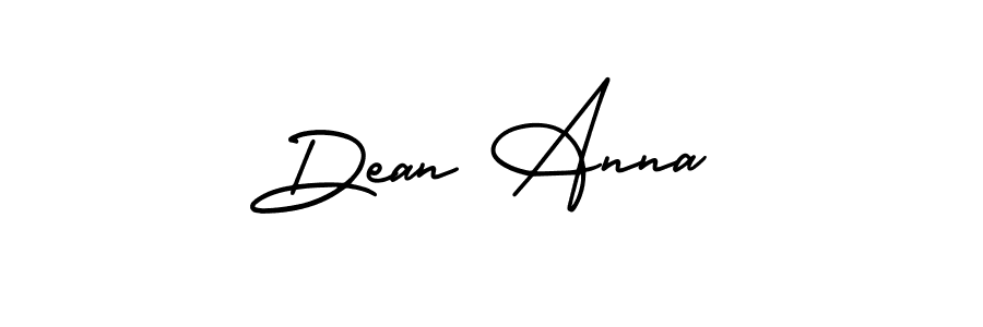 Dean Anna stylish signature style. Best Handwritten Sign (AmerikaSignatureDemo-Regular) for my name. Handwritten Signature Collection Ideas for my name Dean Anna. Dean Anna signature style 3 images and pictures png