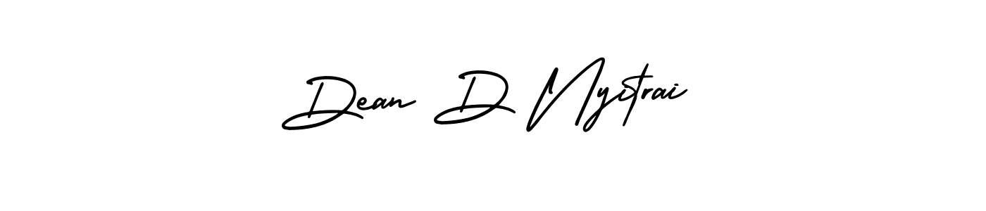 Create a beautiful signature design for name Dean D Nyitrai. With this signature (AmerikaSignatureDemo-Regular) fonts, you can make a handwritten signature for free. Dean D Nyitrai signature style 3 images and pictures png