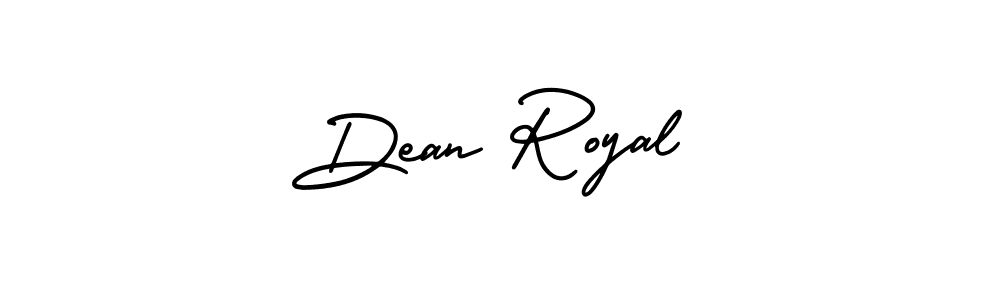 Dean Royal stylish signature style. Best Handwritten Sign (AmerikaSignatureDemo-Regular) for my name. Handwritten Signature Collection Ideas for my name Dean Royal. Dean Royal signature style 3 images and pictures png