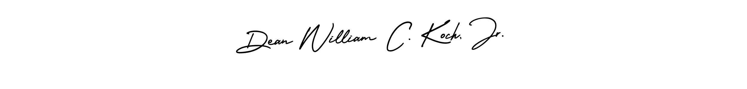 if you are searching for the best signature style for your name Dean William C. Koch, Jr.. so please give up your signature search. here we have designed multiple signature styles  using AmerikaSignatureDemo-Regular. Dean William C. Koch, Jr. signature style 3 images and pictures png