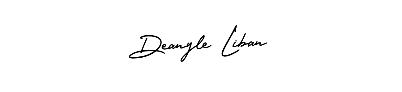 Check out images of Autograph of Deanyle Liban name. Actor Deanyle Liban Signature Style. AmerikaSignatureDemo-Regular is a professional sign style online. Deanyle Liban signature style 3 images and pictures png