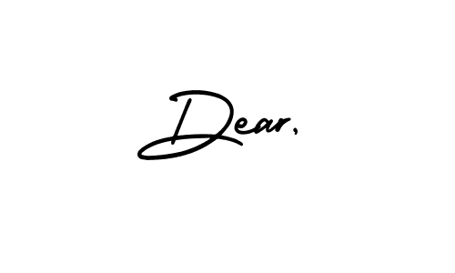 Dear, stylish signature style. Best Handwritten Sign (AmerikaSignatureDemo-Regular) for my name. Handwritten Signature Collection Ideas for my name Dear,. Dear, signature style 3 images and pictures png