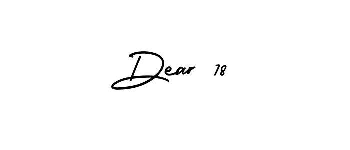 Design your own signature with our free online signature maker. With this signature software, you can create a handwritten (AmerikaSignatureDemo-Regular) signature for name Dear 78. Dear 78 signature style 3 images and pictures png