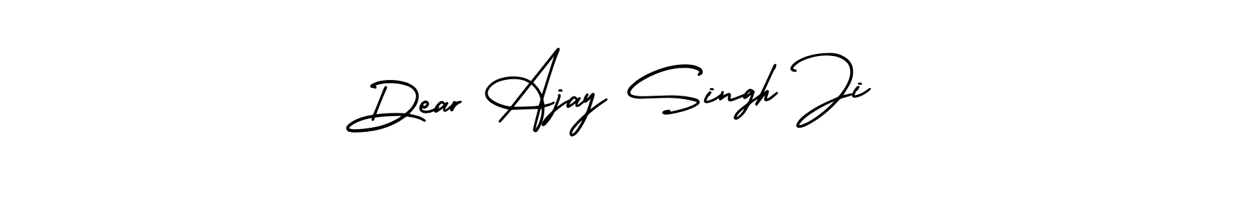 Dear Ajay Singh Ji stylish signature style. Best Handwritten Sign (AmerikaSignatureDemo-Regular) for my name. Handwritten Signature Collection Ideas for my name Dear Ajay Singh Ji. Dear Ajay Singh Ji signature style 3 images and pictures png