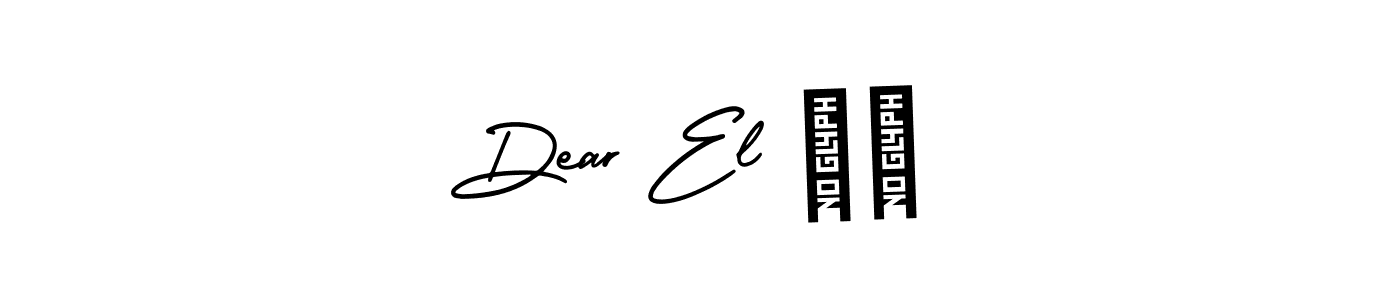 Make a beautiful signature design for name Dear El ❤️. Use this online signature maker to create a handwritten signature for free. Dear El ❤️ signature style 3 images and pictures png