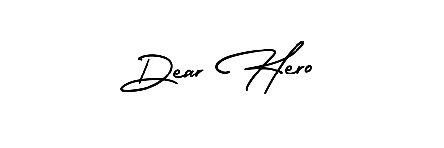 Similarly AmerikaSignatureDemo-Regular is the best handwritten signature design. Signature creator online .You can use it as an online autograph creator for name Dear Hero. Dear Hero signature style 3 images and pictures png