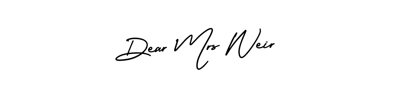 Best and Professional Signature Style for Dear Mrs Weir. AmerikaSignatureDemo-Regular Best Signature Style Collection. Dear Mrs Weir signature style 3 images and pictures png