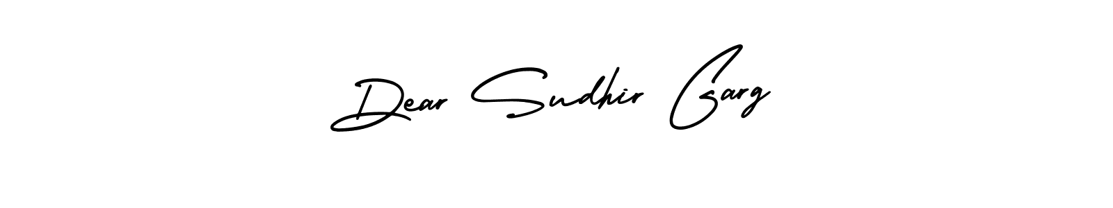 Make a short Dear Sudhir Garg signature style. Manage your documents anywhere anytime using AmerikaSignatureDemo-Regular. Create and add eSignatures, submit forms, share and send files easily. Dear Sudhir Garg signature style 3 images and pictures png
