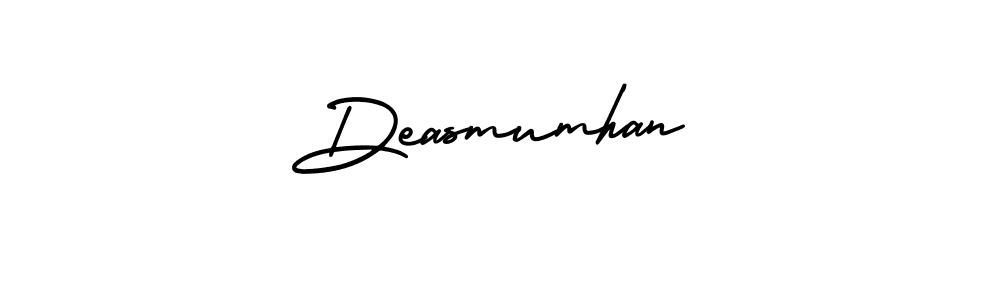 How to make Deasmumhan signature? AmerikaSignatureDemo-Regular is a professional autograph style. Create handwritten signature for Deasmumhan name. Deasmumhan signature style 3 images and pictures png