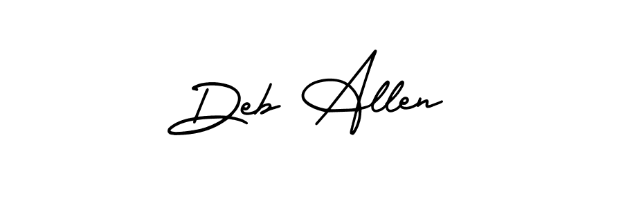 AmerikaSignatureDemo-Regular is a professional signature style that is perfect for those who want to add a touch of class to their signature. It is also a great choice for those who want to make their signature more unique. Get Deb Allen name to fancy signature for free. Deb Allen signature style 3 images and pictures png