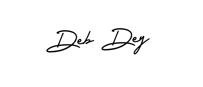 Design your own signature with our free online signature maker. With this signature software, you can create a handwritten (AmerikaSignatureDemo-Regular) signature for name Deb Dey. Deb Dey signature style 3 images and pictures png