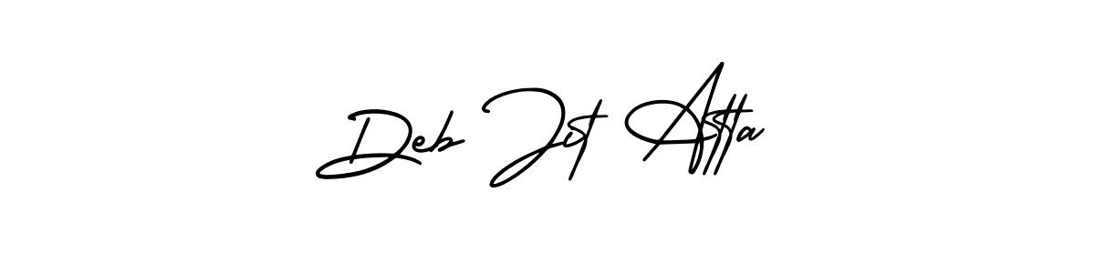 Deb Jit Atta stylish signature style. Best Handwritten Sign (AmerikaSignatureDemo-Regular) for my name. Handwritten Signature Collection Ideas for my name Deb Jit Atta. Deb Jit Atta signature style 3 images and pictures png