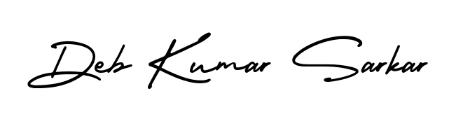 Enhance your business communications with Deb Kumar Sarkar signature in AmerikaSignatureDemo-Regular lettering. Clean, modern, and universally compatible. Deb Kumar Sarkar signature style 3 images and pictures png