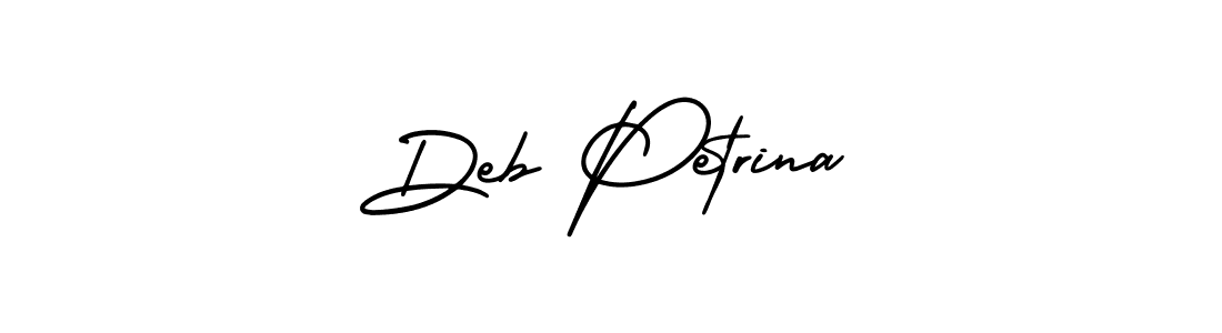 Check out images of Autograph of Deb Petrina name. Actor Deb Petrina Signature Style. AmerikaSignatureDemo-Regular is a professional sign style online. Deb Petrina signature style 3 images and pictures png