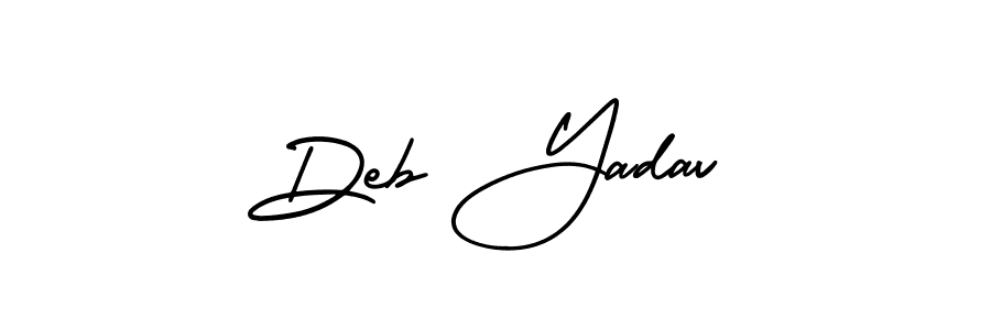 How to make Deb Yadav signature? AmerikaSignatureDemo-Regular is a professional autograph style. Create handwritten signature for Deb Yadav name. Deb Yadav signature style 3 images and pictures png