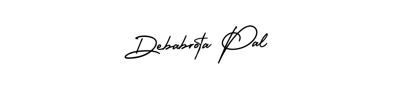Use a signature maker to create a handwritten signature online. With this signature software, you can design (AmerikaSignatureDemo-Regular) your own signature for name Debabrota Pal. Debabrota Pal signature style 3 images and pictures png