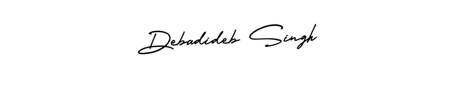 Create a beautiful signature design for name Debadideb Singh. With this signature (AmerikaSignatureDemo-Regular) fonts, you can make a handwritten signature for free. Debadideb Singh signature style 3 images and pictures png