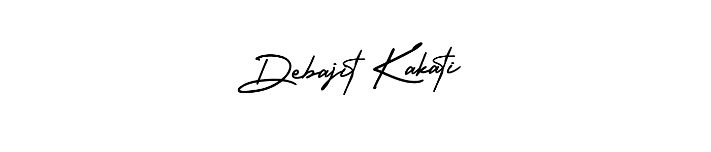 How to Draw Debajit Kakati signature style? AmerikaSignatureDemo-Regular is a latest design signature styles for name Debajit Kakati. Debajit Kakati signature style 3 images and pictures png