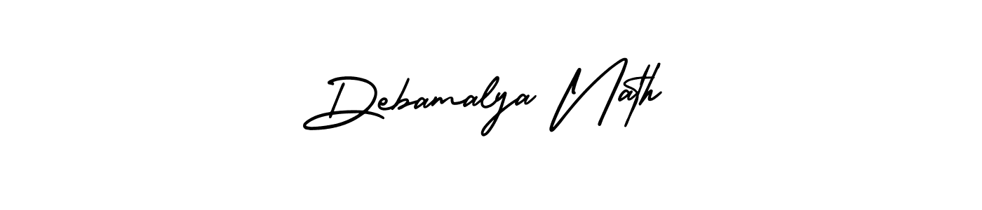 Similarly AmerikaSignatureDemo-Regular is the best handwritten signature design. Signature creator online .You can use it as an online autograph creator for name Debamalya Nath. Debamalya Nath signature style 3 images and pictures png