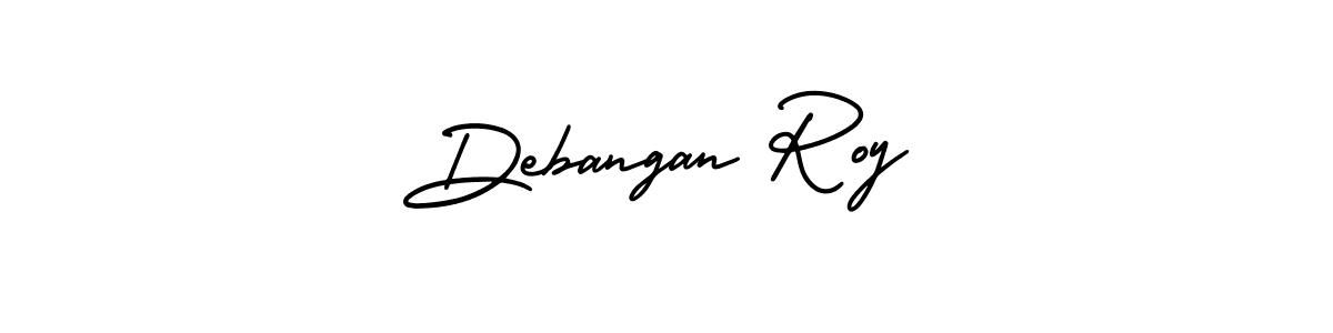 Use a signature maker to create a handwritten signature online. With this signature software, you can design (AmerikaSignatureDemo-Regular) your own signature for name Debangan Roy. Debangan Roy signature style 3 images and pictures png