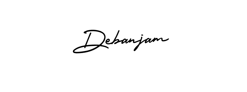 Similarly AmerikaSignatureDemo-Regular is the best handwritten signature design. Signature creator online .You can use it as an online autograph creator for name Debanjam. Debanjam signature style 3 images and pictures png