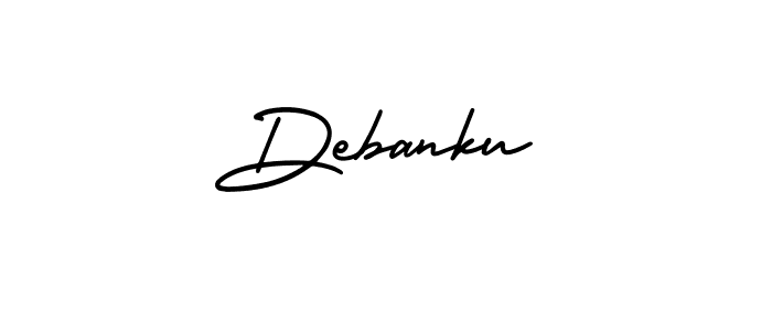 How to make Debanku name signature. Use AmerikaSignatureDemo-Regular style for creating short signs online. This is the latest handwritten sign. Debanku signature style 3 images and pictures png