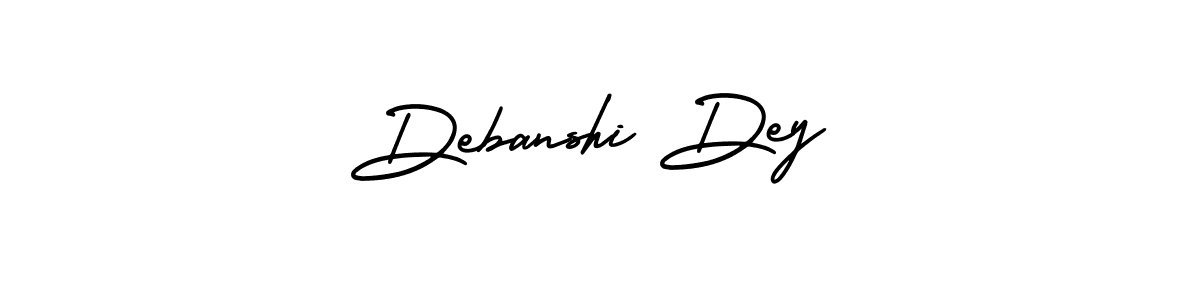 How to Draw Debanshi Dey signature style? AmerikaSignatureDemo-Regular is a latest design signature styles for name Debanshi Dey. Debanshi Dey signature style 3 images and pictures png