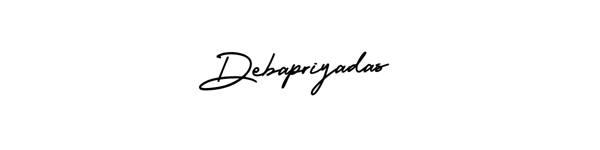 Debapriyadas stylish signature style. Best Handwritten Sign (AmerikaSignatureDemo-Regular) for my name. Handwritten Signature Collection Ideas for my name Debapriyadas. Debapriyadas signature style 3 images and pictures png