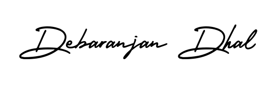 The AmerikaSignatureDemo-Regular font gives name Debaranjan Dhal a signature that looks effortless yet distinguished. Download high-res PNG instantly. Debaranjan Dhal signature style 3 images and pictures png