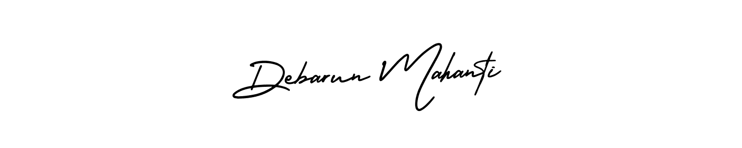 How to make Debarun Mahanti signature? AmerikaSignatureDemo-Regular is a professional autograph style. Create handwritten signature for Debarun Mahanti name. Debarun Mahanti signature style 3 images and pictures png