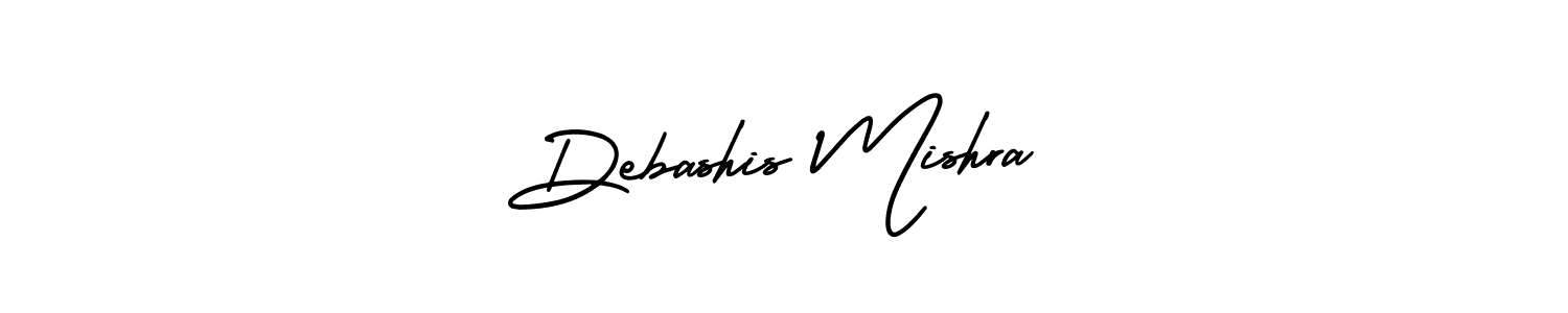 How to make Debashis Mishra name signature. Use AmerikaSignatureDemo-Regular style for creating short signs online. This is the latest handwritten sign. Debashis Mishra signature style 3 images and pictures png