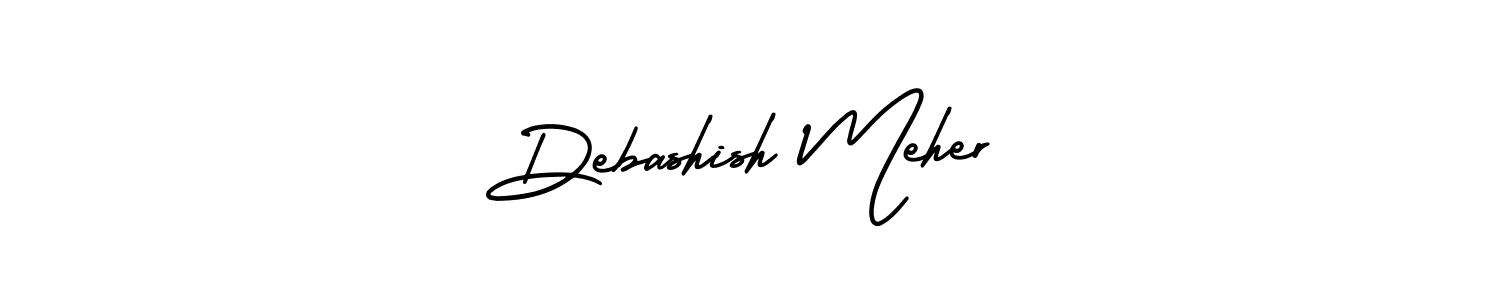 How to make Debashish Meher name signature. Use AmerikaSignatureDemo-Regular style for creating short signs online. This is the latest handwritten sign. Debashish Meher signature style 3 images and pictures png