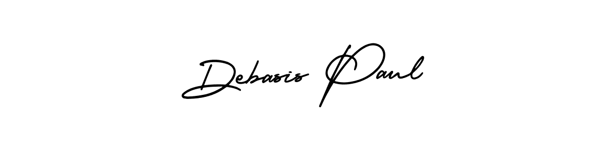 AmerikaSignatureDemo-Regular is a professional signature style that is perfect for those who want to add a touch of class to their signature. It is also a great choice for those who want to make their signature more unique. Get Debasis Paul name to fancy signature for free. Debasis Paul signature style 3 images and pictures png