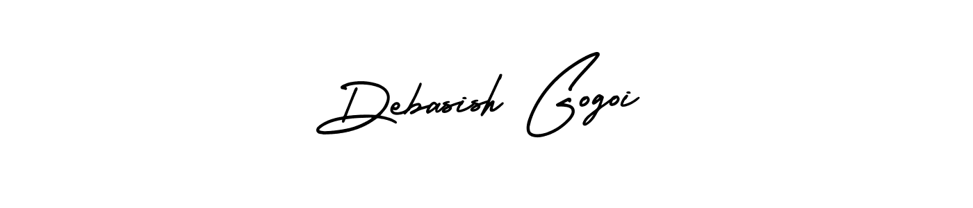 How to Draw Debasish Gogoi signature style? AmerikaSignatureDemo-Regular is a latest design signature styles for name Debasish Gogoi. Debasish Gogoi signature style 3 images and pictures png