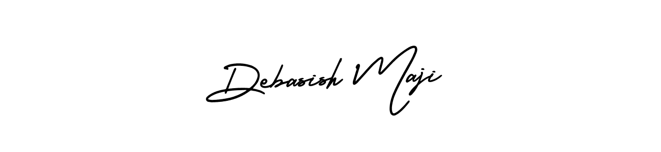 You should practise on your own different ways (AmerikaSignatureDemo-Regular) to write your name (Debasish Maji) in signature. don't let someone else do it for you. Debasish Maji signature style 3 images and pictures png