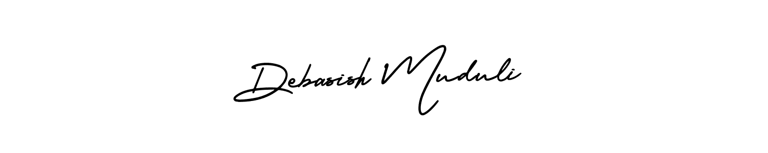 AmerikaSignatureDemo-Regular is a professional signature style that is perfect for those who want to add a touch of class to their signature. It is also a great choice for those who want to make their signature more unique. Get Debasish Muduli name to fancy signature for free. Debasish Muduli signature style 3 images and pictures png