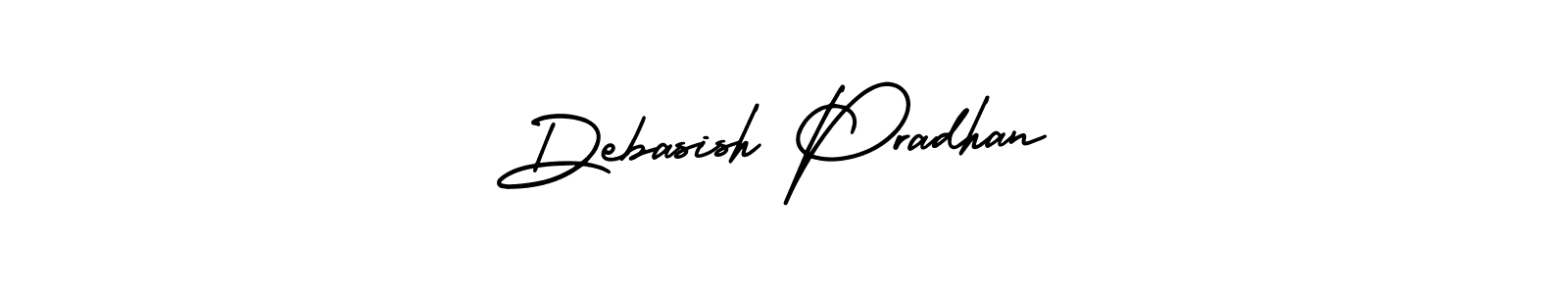 Create a beautiful signature design for name Debasish Pradhan. With this signature (AmerikaSignatureDemo-Regular) fonts, you can make a handwritten signature for free. Debasish Pradhan signature style 3 images and pictures png