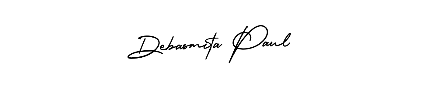 Debasmita Paul stylish signature style. Best Handwritten Sign (AmerikaSignatureDemo-Regular) for my name. Handwritten Signature Collection Ideas for my name Debasmita Paul. Debasmita Paul signature style 3 images and pictures png