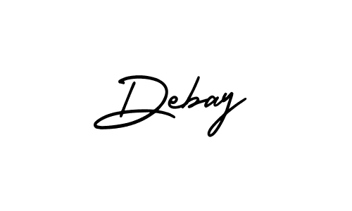 The best way (AmerikaSignatureDemo-Regular) to make a short signature is to pick only two or three words in your name. The name Debay include a total of six letters. For converting this name. Debay signature style 3 images and pictures png