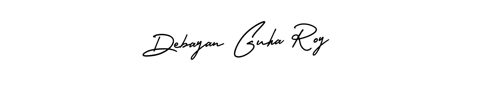 AmerikaSignatureDemo-Regular is a professional signature style that is perfect for those who want to add a touch of class to their signature. It is also a great choice for those who want to make their signature more unique. Get Debayan Guha Roy name to fancy signature for free. Debayan Guha Roy signature style 3 images and pictures png