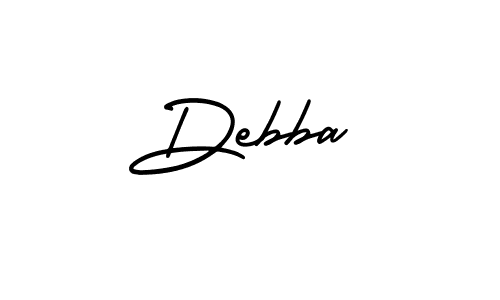 Design your own signature with our free online signature maker. With this signature software, you can create a handwritten (AmerikaSignatureDemo-Regular) signature for name Debba. Debba signature style 3 images and pictures png