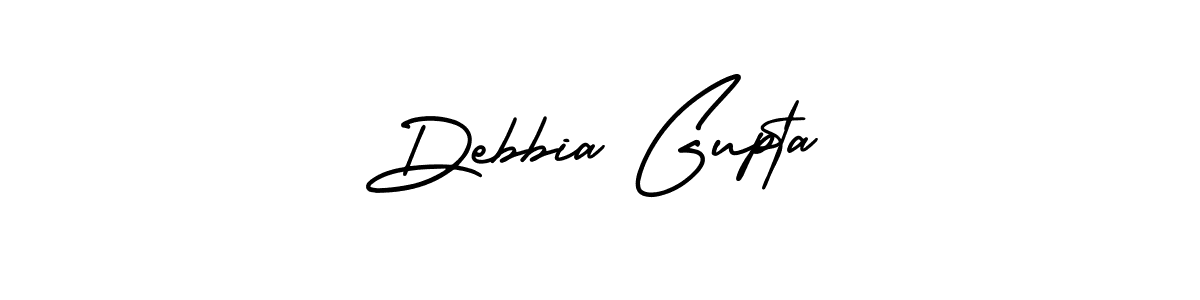 Make a short Debbia Gupta signature style. Manage your documents anywhere anytime using AmerikaSignatureDemo-Regular. Create and add eSignatures, submit forms, share and send files easily. Debbia Gupta signature style 3 images and pictures png